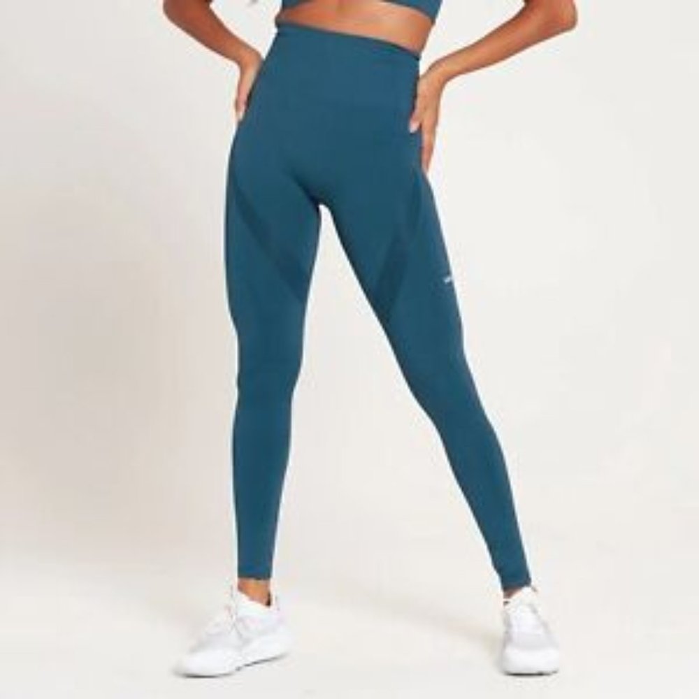 MP - MY PROTEIN Women's Tempo Seamless Leggings - Dust Blue | SIZE XL | NWT